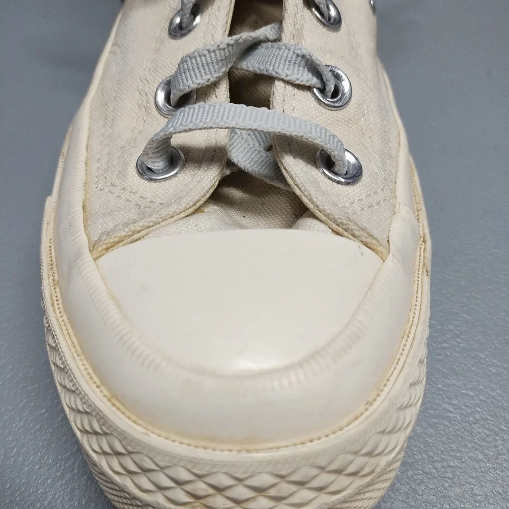 Converse All-Stars Des Garcons High Top Sneaker Mens Size 6 Cream‎ Logo Lace Up - Picture 3 of 16